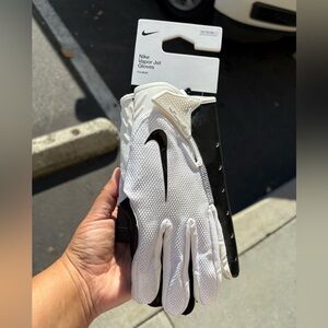 Nike Vapor Jet Football Gloves Men’s Size XL dx4506 black and white